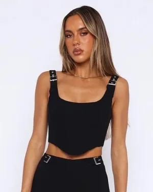 White Fox Black Top thumbnail 1