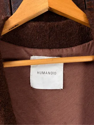 HUMANOID Brown Wool Mohair MIDI Cardigan Size Small thumbnail 8
