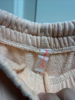 Free People All Star Logo Pants Pastel Peach M - NWT thumbnail 3