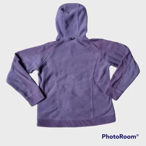COLUMBIA Purple Full Zip Fleece Hoodie Women's Size‎ Large thumbnail 2