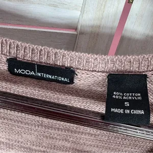 Victoria's Secret Moda International Knit Sweater Maxi Dress Mauve Pink‎ Small thumbnail 10