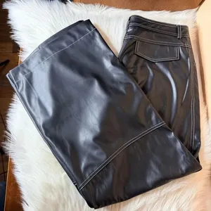Commense Faux Leather Straight Leg Pants Size Large thumbnail 1