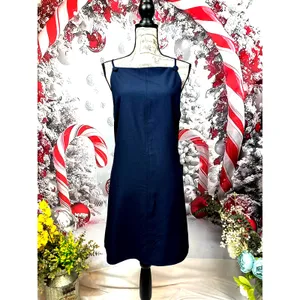 Lulu's Chic Ease Sleeveless Apron Mini Dress Navy Blue XL thumbnail 10