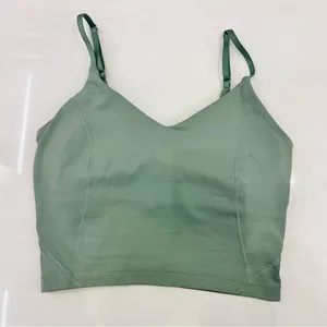 Lululemon Align Cropped Cami Tank Top *Light Support, C/D Cup Grey Eucalyptus thumbnail 5
