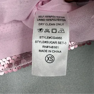 BuddyLove Sugar Pink Sequin 2 Piece Crop Top Mini Skirt Set XS NWT thumbnail 8
