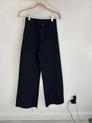 Zara Marine Straight Jeans Black thumbnail 3