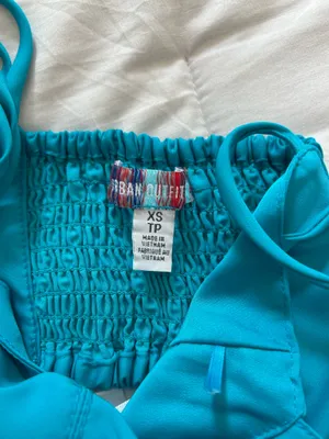 Urban Outfitters Karissa Top Bustier Turquoise Aqua thumbnail 5