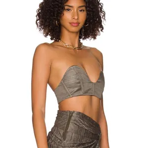 NWT Bronx and Banco x REVOLVE Luna Top in Khaki Size‎ Small thumbnail 11