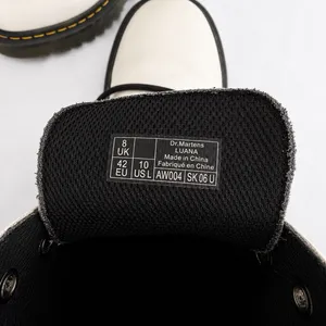 Dr Martens Luana White Leather AirWair Combat Boots Women's US 10 thumbnail 6