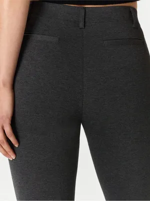 Quince Ultra-Stretch Ponte Straight Leg Pants gray sz M new NWT travel minimalis thumbnail 2