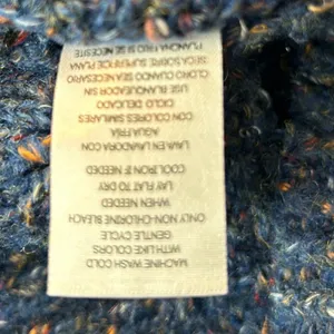 Adrienne Vittadini Blue Confetti Flecked Cable Knit Tunic Sweater XXL thumbnail 11