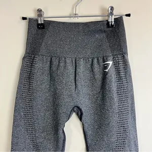 Gymshark Vital Seamless Leggings Grey‎ Marl XS High Waisted thumbnail 3