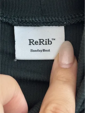 Aritzia Sunday Best Freshman Cropped Turtleneck Green Ribbed Top S thumbnail 3
