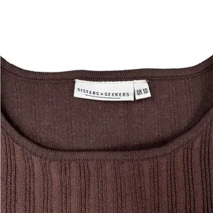 Sisters and Seekers- HighWaisted Ribbed Shorts and Tank Set in Brown thumbnail 2
