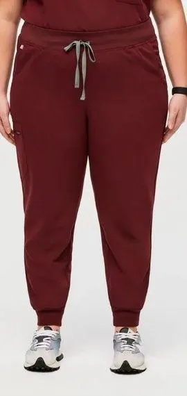 Figs Scrubs Set Zamora Jogger Pants XXLT & Rafaela Oversized Top Burgundy XL thumbnail 2