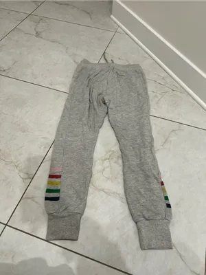Sundry Gray Striped Jogger Sweatpants Size 0 thumbnail 4
