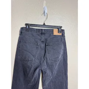 Denim Forum The '90s Iggy Lo-Rise Baggy Jeans in Washed Black Size 26 thumbnail 8