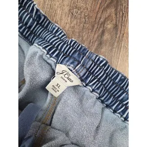 J. Crew Denim Joggers Pants Jeans Denim Size XL thumbnail 3