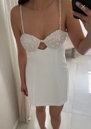 Gianni Bini Dress White thumbnail 1