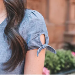 J.‎ Crew Faux-Wrap Chambray Dress thumbnail 4