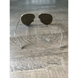 Gold-tone metal aviator classic‎ double bridge design sunglasses thumbnail 3