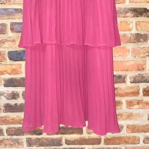 NWOT Lulu's Notorious Charm Rusty Rose Pleated Flutter Sleeve Maxi Dress Size XL thumbnail 4