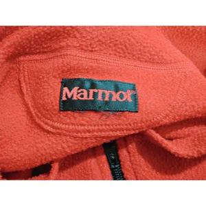 Marmot Mens Red Fleece Polartec Sweatshirt Pullover Half Zip Size XL Poly Blend thumbnail 3