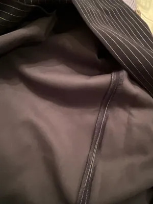 Pinstripe Maxi Dark Navy Skirt thumbnail 18