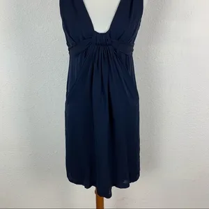 Graham And Spencer 100% Silk Deep V Neck Cocktail Party Dress‎ Small Made In USA thumbnail 3