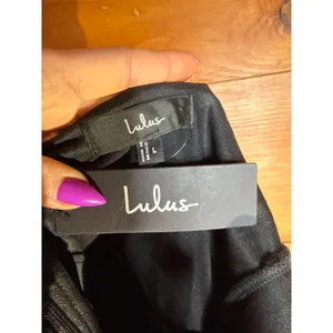 NWT Lulus Glamorous Dedication Black Sleeveless Column Maxi Dress Gala Ball L thumbnail 9