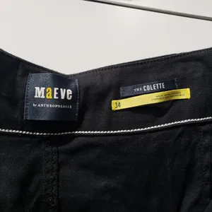 Anthro Maeve Colette Pants 24 Black Wide Leg thumbnail 3