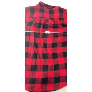 Croft & Barrow Womens Red Black Buffalo Plaid Flannel Shirt Large Long Sleeve thumbnail 6