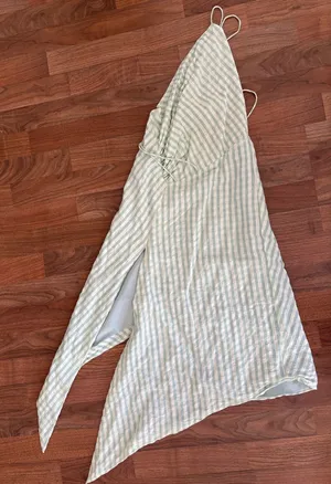 Asymmetrical Dress Green thumbnail 1