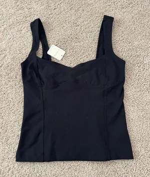 Free People - Somewhere Sometime Cami in Black thumbnail 1