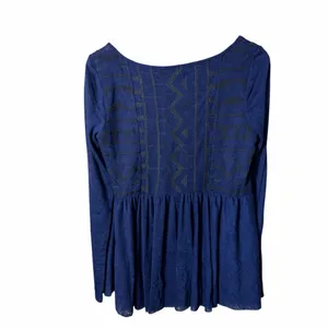 Free People Long Sleeve Babydoll Top Size Large thumbnail 5