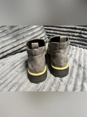 Women’s Gray Faux Suede Booties thumbnail 2