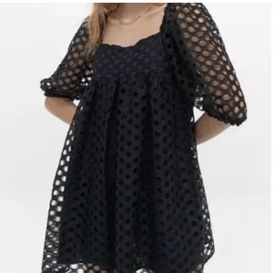 KIMCHI BLUE UO Moe Dot Lace Babydoll Mini Dress S thumbnail 4