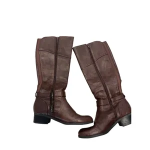 Tall Brown, ridging style gold buckle boots 7‎ thumbnail 5