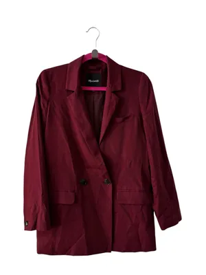 Madewell Caldwell Cabernet Oversized Double Breasted Blazer Size Small thumbnail 11
