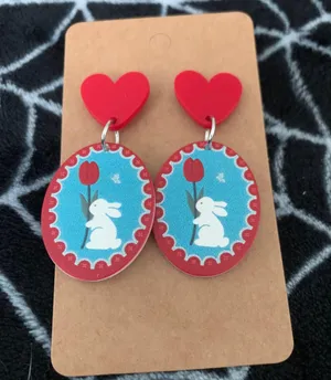 SheIn Heart Shape Earrings thumbnail 1