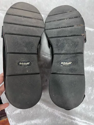 Dr. Scholl’s Black Slip-On Loafers glossy black brown trim 7.5 thumbnail 8