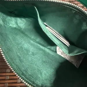 COACH C8306 Lonnie Baguette In Signature Jacquard & Leather Green thumbnail 7