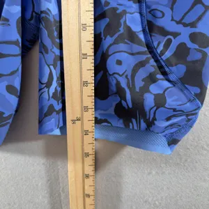 464 | NWT Lululemon Fast and Free 6" Pocket Shorts Blue Marble Print‎ Size 2 thumbnail 4
