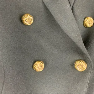 Aqua size small Black Blazer suit jacket women's Gold Buttons business professio thumbnail 5