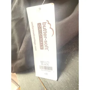 Butter-Soft Originals Womens Black Scrub Size 4x Top V-Neck Pocket BSN1171 Nurse thumbnail 7