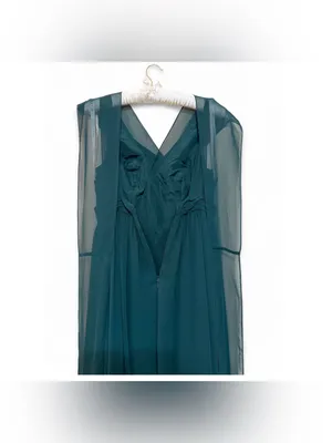 AZAZIE Womens Forest Green Vneck Chiffon Convertible Bridesmaids Dress Size A6 thumbnail 12