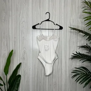 NWT Abercrombie & Fitch Ribbed Belted One Piece Swimsuit Cheeky size S Small thumbnail 3