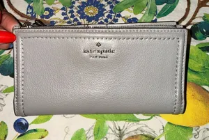 Kate Spade New York pebbled leather wallet thumbnail 1