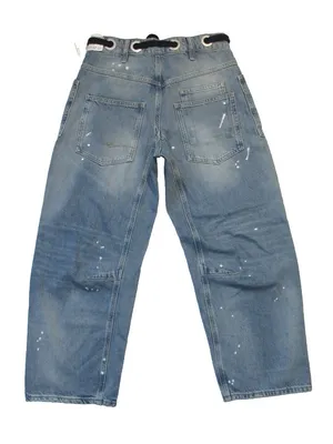 NWT We The Free People Moxie in Timeless Blue Distressed Barrel Jeans 25 thumbnail 9