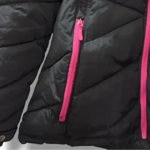 Reebok | NWOT Women's Black Pink Trim Thick Winter Puffer Jacket Coat (size XL) thumbnail 10